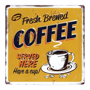 デザインボードメタル M コーヒーYE 156352