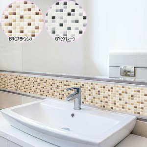 DECO SHEET 貼ってはがせる装飾シート レンズタイプ ガラスタイル 80×200cm DEC-13　BR(ブラウン)