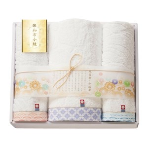 和布小紋　バスタオル・フェイスタオル2P WFK-030-PU