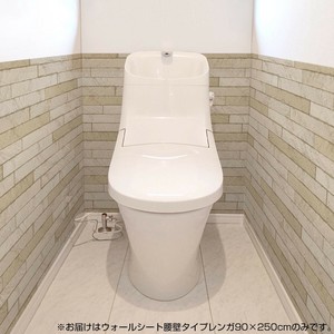 リノベウォールシート　腰壁タイプ　レンガ　90×250cm　WAS-201　ベージュ