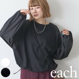 【each 新作】シルケット綿・異素材ドロスト紐・短丈トップス 2025AW each東京