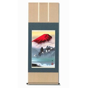 鈴村秀山　掛軸　「赤富士飛翔」　1256840