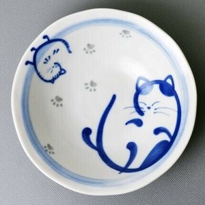 〈アウトレット〉陽だまり足跡ねこ浅小鉢　5個組
