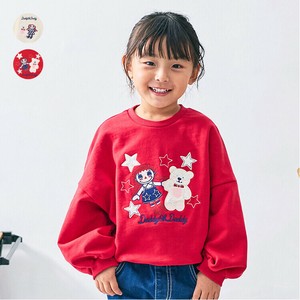 Kids' Sweater/Knitwear Loose Silhouette Sagara-embroidery 100% Cotton