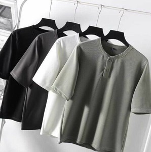 Tシャツ 半袖 ラウンドネック 無地 快適 ファッション  男女兼用  PBQ281