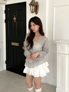 クッキーシースルーニットTシャッツ