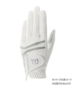 ウイルソン　パフォーマンスネオ レディースグローブ 左手用 ホワイト/シルバー 18cm