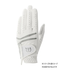 ウイルソン　パフォーマンスネオ レディースグローブ 左手用 ホワイト/シルバー 19cm