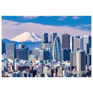 300Pジグソー 日本の都市44 東京都新宿区「富士山と新宿高層ビル群」 300-400