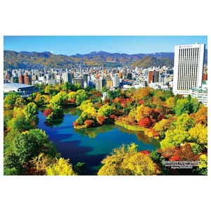 ジグソーパズル　300ピース 日本の都市54 北海道札幌市「紅葉の中島公園」　300-410