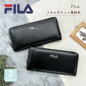 FILA メタルポケット ラウンド長財布
