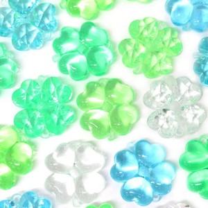 おもちゃ　クラッシュアイス　四葉のクローバー　グリーン系ミックス　No.506-793