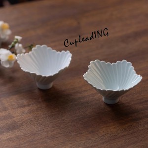 【新色追加】早い者勝ち 陶器 葵口花びら碗 釉下彩 食器 ごはん碗 デザート碗 お茶碗