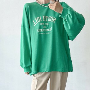 【トップス】プリンティング　ルーズフィット　長袖　トップス　Tシャツ　Printing T-shirt