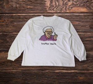 RSC×BROTHERMERLE FU●Kばあちゃんロングスリーブ　T-シャツ