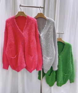 Sweater/Knitwear Shaggy Knit Cardigan [A/W NEW]