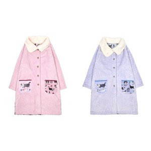 Loungewear Dress Cat Front-hemmed Dress