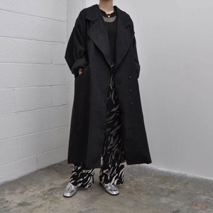 Coat Long Coat Large Silhouette black Thin