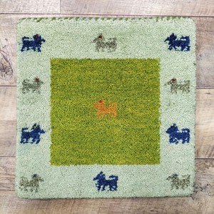 ギャッベ　チェアパッド　40x40cm　ウール　シートクッション　マット　座布団　ギャベ