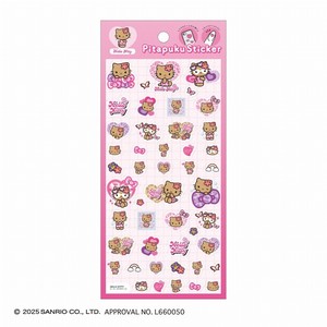 ■2025AW　先行予約■　サンリオキャラクターズ　ぴたぷくステッカー　ハローキティ/レオパードモード
