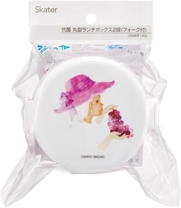 スケーター 【予約販売】抗菌 丸形ランチボックス2段 いわさきちひろ