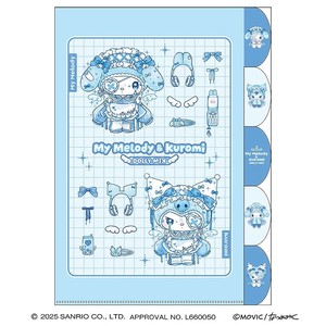 ■2025AW　先行予約■　マイメロディ＆クロミ　5インデックスクリアファイル　DOLLY MIX