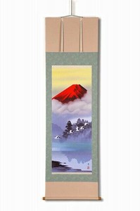 鈴村秀山　掛軸(尺五)　「赤富士飛翔」　1253740