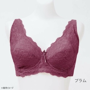 TAMURA yauco 脇高ワイヤー入り フルカップブラジャー プラム E70 YTC22
