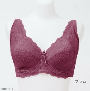 TAMURA yauco 脇高ワイヤー入り フルカップブラジャー プラム E90 YTC22