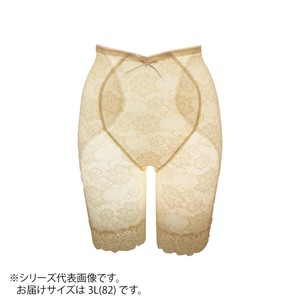 TAMURA Yauco コットンコンフォートロングガードル YTJ07 ヴァニラ3L(82)