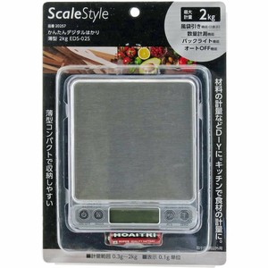コンヨ Scale Style かんたんデジタルはかり 薄型2kg 20257