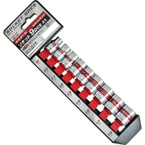 コンヨ SUN UP ホルダー付 ソケットレンチセット 9pcs. 1 差込角9.5mm 21982