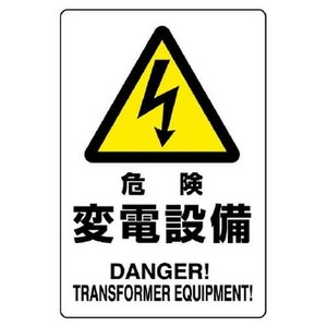 ユニット 危険標識　危険　変電設備 804-96B