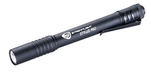 LED懐中電灯 防水スタイラスプロ (ブラックボディ) ホワイトLED 全長134mm