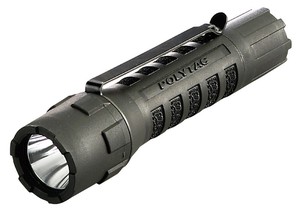 LED懐中電灯 防水ポリタックLEDライト (ブラック) 全長140mm