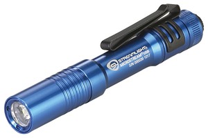 LED懐中電灯 防水マイクロストリーム USB (ブルー) 全長98mm