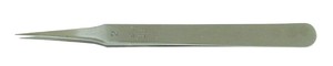 ピンセット NO.2 カーボンスチール 全長120mm 先端幅0.3mm