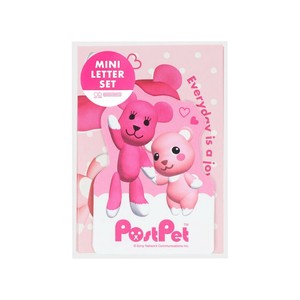 【レターセット】PostPet ダイカットミニレターセット モモ＆コモモ