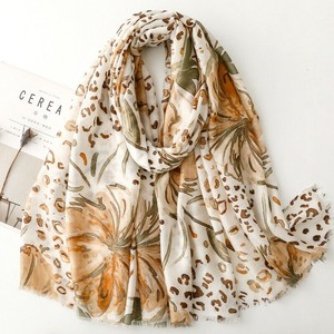 Stole Flower Leopard Print Unisex