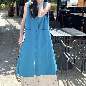 パンツスーツ 2点セット ノースリーブ  無地  ゆったり  快適  レディース ファッション  MBQ3773