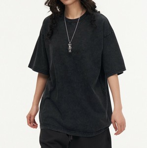 Tシャツ 半袖 ラウンドネック 無地  ゆったり 快適 男女兼用 ファッション  MBQ3787