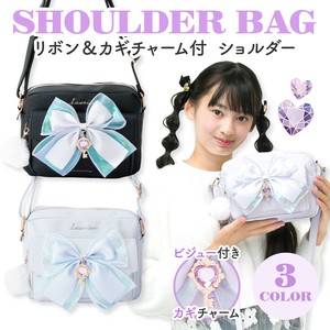 Coboca+合皮リボンカギチャームショルダー / ショルダー カギ リボン ビジュー 大人カワイイ 2025新作