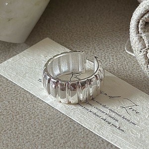 Silver-Based Ring Stripe Rings silver [2025 NEW]
