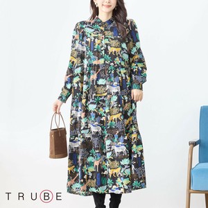 2025年新商品 洋装/连衣裙 动物图案 L尺寸 洋装/连衣裙