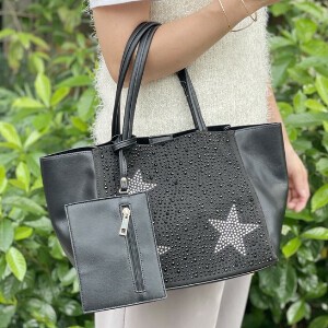 Handbag Small Sparkle Posca Star Pattern 2-way [2025 NEW]