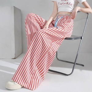ワイドパンツ レース ストライプ   ゆったり 快適 レディース ファッション   MBQ3834