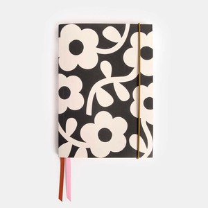 【caroline gardner】CHARCOAL MONO FLOWER A5 NOTEBOOK