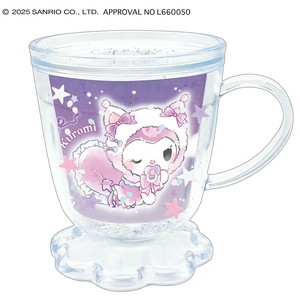 ■2025AW　先行予約■　サンリオキャラクターズ　カフェ型グリッターカップ　クロミ/白猫べビー