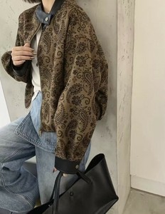 夹克 图案 2025年 拉鍊 束腰夹克 秋冬新品