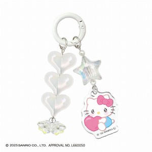 ■2025AW　先行予約■　サンリオキャラクターズ　ぷくっとビーズキーホルダー　ハローキティ